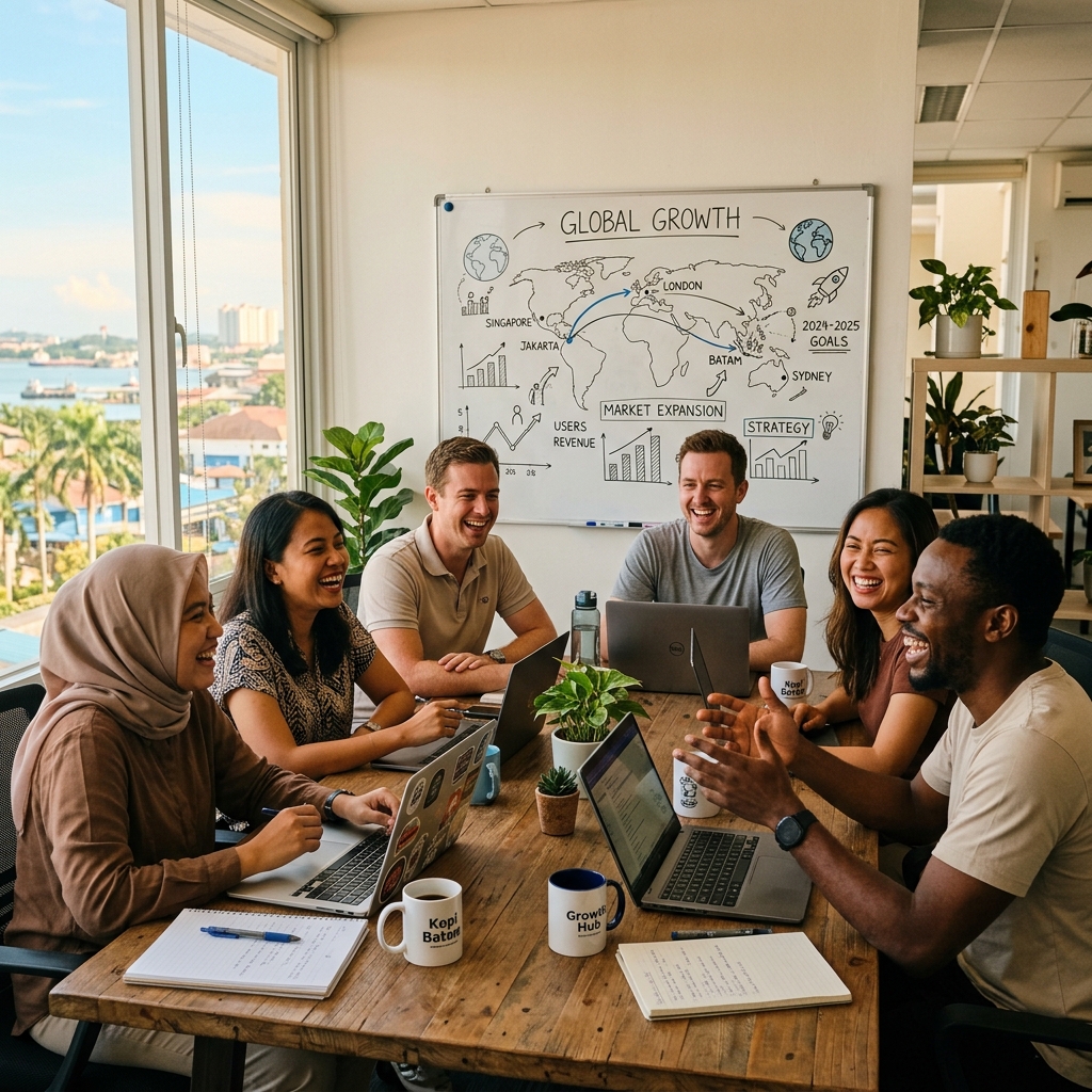 Abadi Guru team in Indonesia